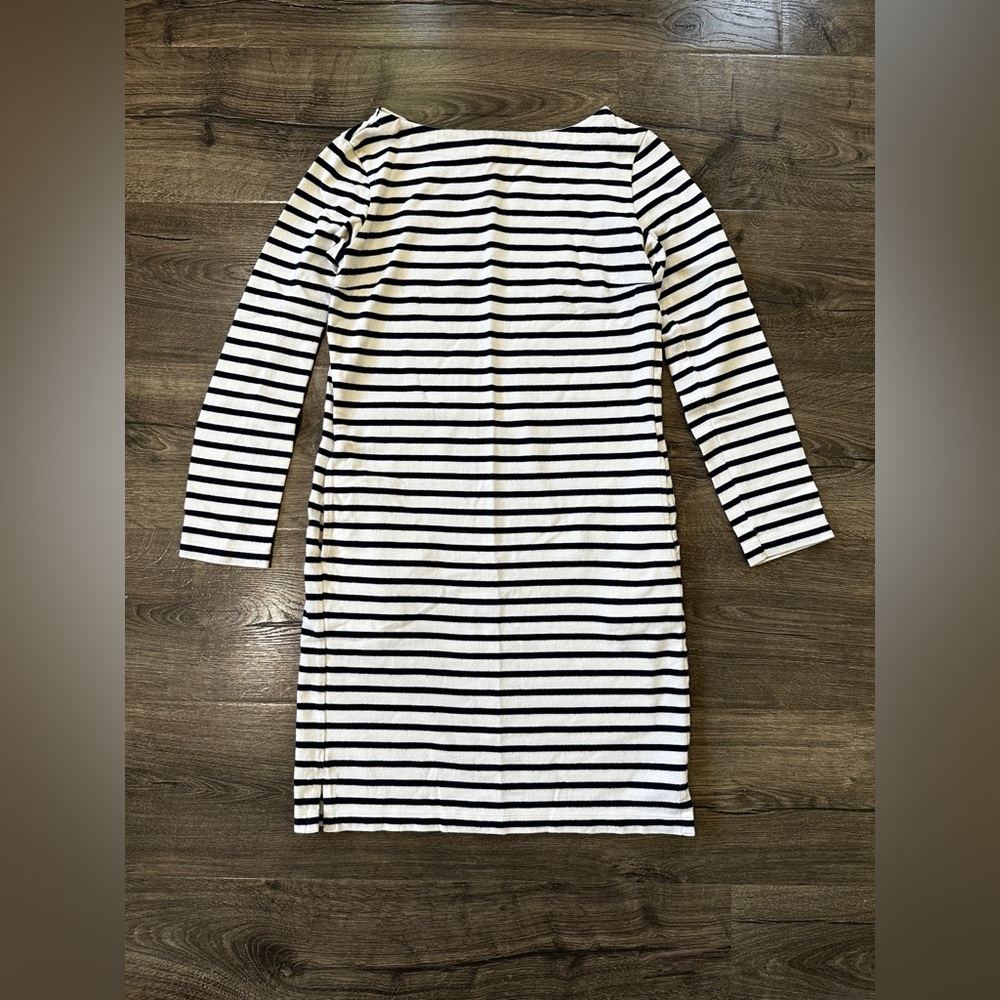 Striped Black and White Dress Uniqlo